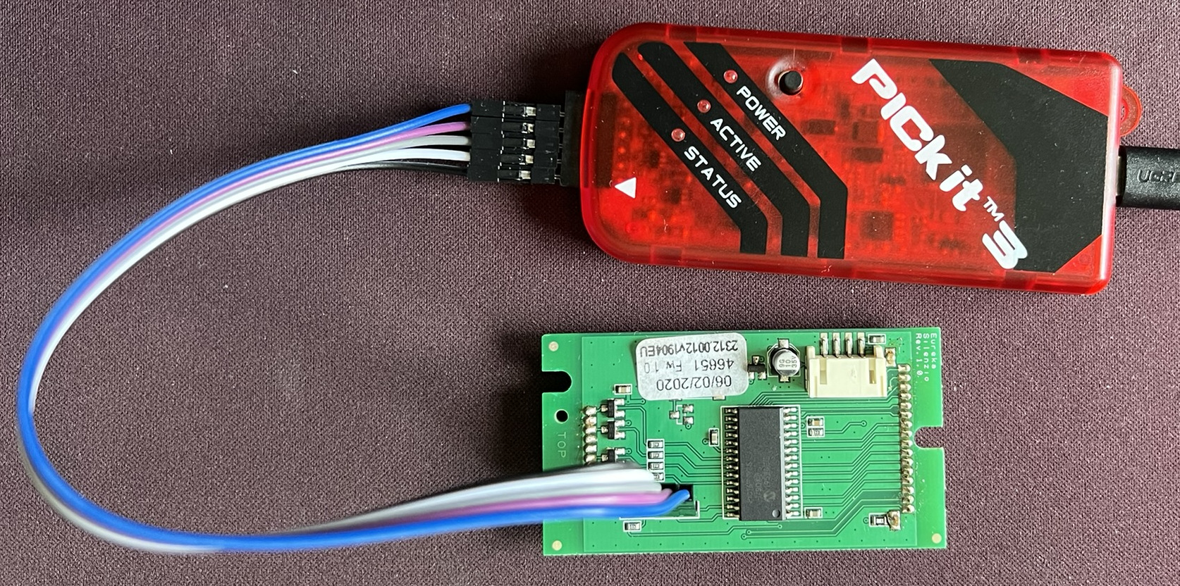 PICkit PCB connection